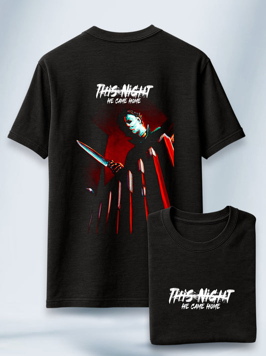 Camiseta Unisex Negra Volviendo a Casa Halloween