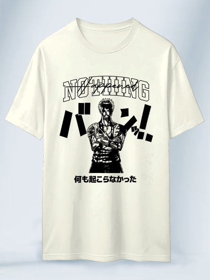 Camiseta Blanco Hueso Unisex Zoro NADA One Piece